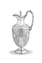 Victorian silver claret jug, John Edward Bingham, for Walker & Hall, Sheffield, 1885