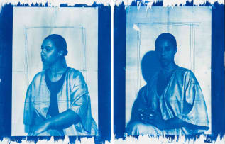 Adji Dieye; A VENDRE, L'Anonyme_Zero, Un, Deux, diptych (For Sale, The Anonymous_Zero, One, Two)