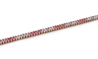 18k rose gold spinel bracelet