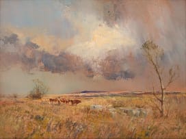 Christopher Tugwell; Landscape with Cattle