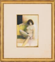 Douglas Portway; Seated Nude