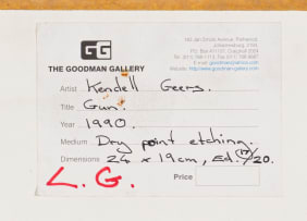 Kendell Geers; Gun