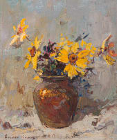 Adriaan Boshoff; Daisies in a Vase