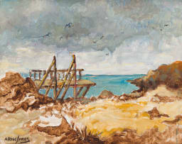 Alexander Rose-Innes; Coastal Landscape with Jetty