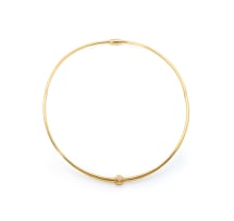 18k two-tone choker and pendants