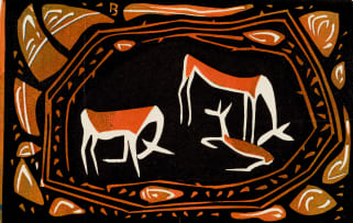 Walter Battiss; Antelope; Figures, four