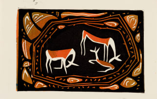 Walter Battiss; Antelope; Figures, four