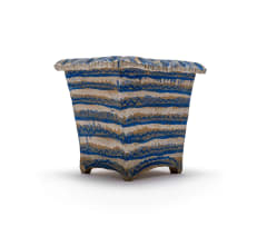 Hylton Nel; Planter with blue and white patterns, two