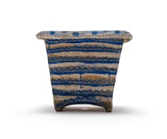 Hylton Nel; Planter with blue and white patterns, two