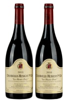 Robert Groffier Père & Fils; Chambolle-Musigny 1er Cru Les Hauts-Doix; 2010; 2 (1 x 2); 750ml