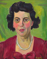 Maggie Laubser; Portrait of a Woman (Portret van Mev Pretorius in 1945)