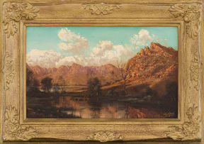 Tinus de Jongh; Mountains & Stream