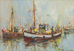 Christiaan Nice; A Fishing Trawler