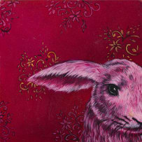 Angela Banks; Untitled (Rabbit in Red)