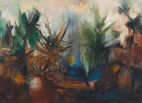 Paul du Toit; Landskap met Bome (Landscape with Trees)