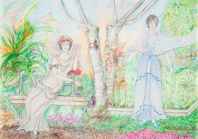 Christopher Peter; Madame Recamier and Madame De Stael in an Eastern Cape Garden. (Allenby Rd, East London)