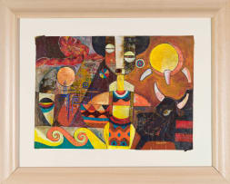 Speelman Mahlangu; Untitled (Abstract Composition)