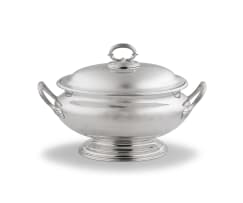 Silver plated soup tureen and cover, George Richmond Collis & Co, Birmingham, mid 19th century