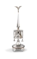 Sterling silver Judaica spice tower