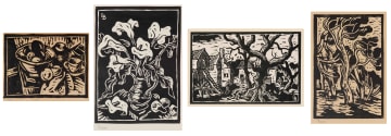 Gregoire Boonzaier; Linocuts, four