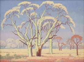 Jacob Hendrik Pierneef; Landscape with Fever Trees