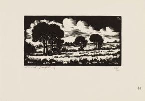 David Botha; Landscape with Trees