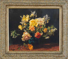 Edward Roworth; Roses in a Vase