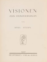 Irma Stern; Visionen: Zehn Steinzeichnungen von Irma Stern (Visions: Ten Stone Drawings by Irma Stern), portfolio