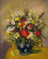 Pranas Domsaitis; Flowers in a Vase