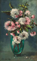 Otto Klar; Pink and White Flowers