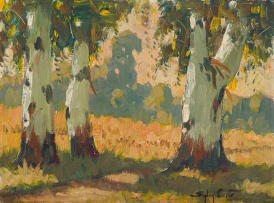 Sydney Carter; Landscape with Bluegum Trees