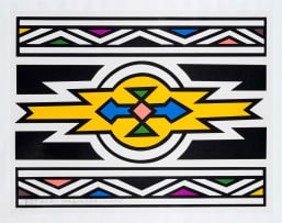 Esther Mahlangu; Untitled (2007)