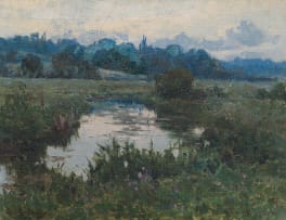 Robert Gwelo Goodman; Grassy Landscape with Pond