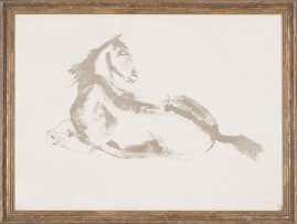 Dame Elisabeth Jean Frink; Lying Down Horse (Wiseman 57)