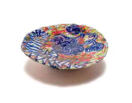 Ruan Hoffmann; Plate with flower motif