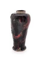 Ruan Hoffmann; Vase decorated with black and red