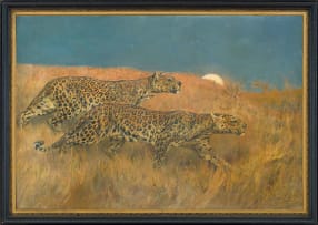 Arthur Wardle; Leopards Stalking Prey