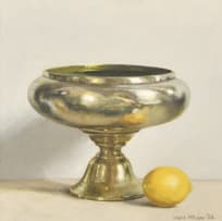 Diane McLean; Brass Fruit Bowl and Lemon