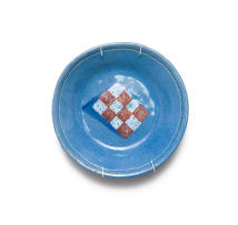 Hylton Nel; Plate with checkerboard motif