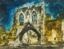 John Piper; Kirkham Priory Gateway (Levinson 406)