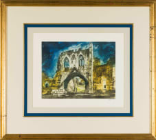 John Piper; Kirkham Priory Gateway (Levinson 406)