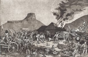 Johan Stegmann; Defeat at Isandlwana