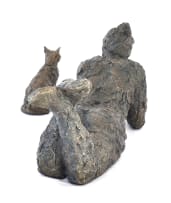 Manuela Holzer; Woman II and Cat III, two