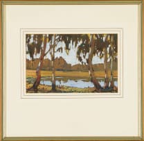 Sydney Carter; View of a Lake