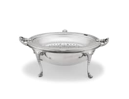 Edwardian silver chafing dish, Harrison Brothers & Howson, Sheffield, 1901