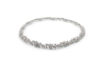 18k white gold diamond necklace, Cartier