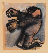 Mario Sironi; Kneeling Figure with Arms Outstretched