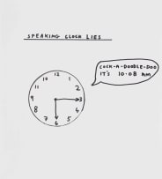 David Shrigley; Speaking Clock Lies