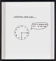 David Shrigley; Speaking Clock Lies