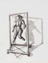 David Brown; Man + Animal N03, Study of Maquette